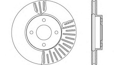 OPEN PARTS bda264820 -  Тормозной диск